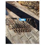 Metal Wire Baskets & Tall Copper-Bowl Plant Stand - Outdoor Decor