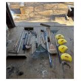 Assorted Garden Tools - Rakes, Shovels, Brooms & More