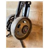 Pro Select Golf Clubs in Green Cart Bag with Bennington Push Cart & Titleist Balls