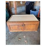 Base Cabinet - 2-Door, Oak Finish Cabinet