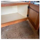 Base Cabinet - 2-Door, Oak Finish Cabinet