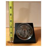 Maleras Crystal Animal Sculptures Set - Rabbits in Arch, Deer in Rock, Lion Medallion