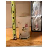 Royal Worcester Vase & Floral Cake Knife in Blue Box