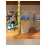 Lena Engman 995511 Swed. Summer Hand-painted Vase - Frosted Glass, 155 mm