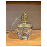 Moser Czech Lead-Free Perfume Bottle w/ Atomizer, Turquoise Glass Bottle & Tassel (Lot of 3)