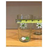 Anthropologie Daisy Glass Tumblers - Set of 3