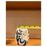 Hand-Painted Glass Goblets with Portrait Figures - 3-Piece Set