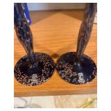 Andromeda Champagne Flutes - Handmade Glassware, 15 cl, Set of 2