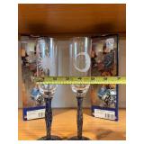 Andromeda Champagne Flutes - Handmade Glassware, 15 cl, Set of 2