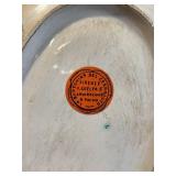 F.C. Deruta Majolica Grape-Vine Ceramic 4-Piece Set - Decanter, Tray & Lidded Jars