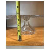 Waterford Crystal Round Cake Stand Pedestal 9-10 in Diameter Box Included