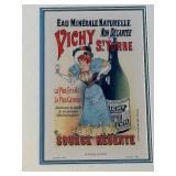 Pair of Framed Original French Posters - Fleurs, Fruits, Primeurs & Vichy St-Yorre