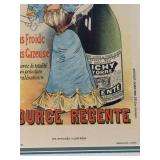 Pair of Framed Original French Posters - Fleurs, Fruits, Primeurs & Vichy St-Yorre