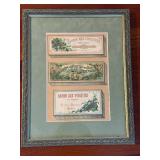 Victor Vaissier Savon Aux Violettes Labels (Lot of 3) Framed Vintage Print