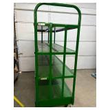 MSRP $1,200 – Uline Heavy-Duty Rolling Shelf Cart, 4-Tier Steel Industrial Utility Cart U-Boat Style Platform Truck, Approx 60″W x 24″D x 61″H, Welded Steel Frame, Heavy-Duty Casters, Ideal fo