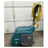 MSRP $6,000 Tennant T1 Walk-Behind Floor Scrubber, Compact Commercial Floor Cleaning Machine, Corded Electric, Only 143 Hours, Ideal for Office, Warehouse & Retail! Handle Folds Down For Compact S