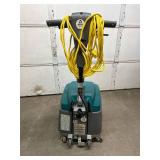 MSRP $6,000 #2 Tennant T1 Walk-Behind Floor Scrubber, Compact Commercial Floor Cleaning Machine, Corded Electric, Only 348 Hours, Ideal for Warehouse & Retail! Handle Folds Down For Compact Storag