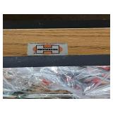 MSRP $1,100 – Hausmann Double-Sided Mobile Pegboard Gondola, Commercial Medical Storage & Display Rack, Steel Frame with Wood Base Shelf, Includes Assorted Peg Hooks, Ideal for Clinics PT Facili