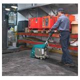 MSRP $6,000 #2 Tennant T1 Walk-Behind Floor Scrubber, Compact Commercial Floor Cleaning Machine, Corded Electric, Only 348 Hours, Ideal for Warehouse & Retail! Handle Folds Down For Compact Storag