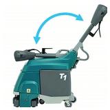 MSRP $6,000 #2 Tennant T1 Walk-Behind Floor Scrubber, Compact Commercial Floor Cleaning Machine, Corded Electric, Only 348 Hours, Ideal for Warehouse & Retail! Handle Folds Down For Compact Storag