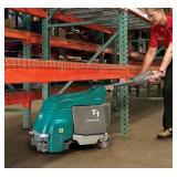 MSRP $6,000 #2 Tennant T1 Walk-Behind Floor Scrubber, Compact Commercial Floor Cleaning Machine, Corded Electric, Only 348 Hours, Ideal for Warehouse & Retail! Handle Folds Down For Compact Storag