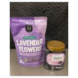 Organic Lavender Flowers 4 oz & Dried Black Mulberries 400 g Bundle
