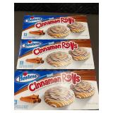 Hostess Iced Cinnamon Rolls - 3 Boxes (6 Rolls/Box) 16.5 oz Each