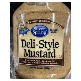 Silver Spring Deli-Style Mustard Spicy Brown 9.5 oz - 9 Bottles