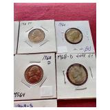 (10) 1950s & 60s Nickels - Uncirculated & Proof