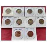 (10) Washington Quarters - Mostly Proof