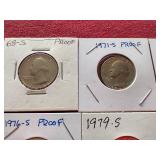 (10) Washington Quarters - Mostly Proof