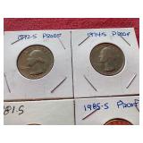 (10) Washington Quarters - Mostly Proof