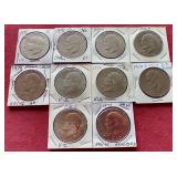 (10) Eisenhower Dollars