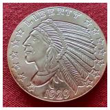 Indian Gold Style 1 oz Silver Round