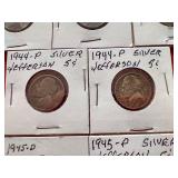 (7) Silver War Nickels