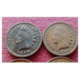 (11) Indian Pennies - 1900 Full Liberty!