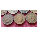 (11) Indian Pennies - 1900 Full Liberty!