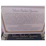 (3) Barber Quarters in Box