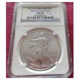 2014(W) 1 oz American Silver Eagle - NGC MS69