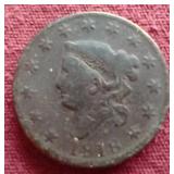 1818 Coronet Head Large Cent