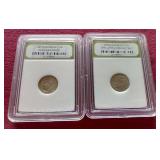(2) Slabbed Dimes - (1) Proof & (1) Uncirculated