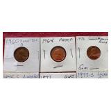 (9) 1960s & 70s Pennies - Unc & Proof