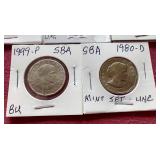 (8) Susan B Anthony Dollars