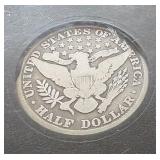 (2) Barber Half Dollars in Case