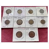 (10) Liberty "V" Nickels