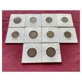 (10) Liberty "V" Nickels