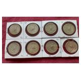(8) 90% Silver Washington Quarters