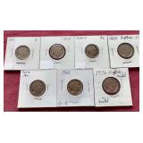 (7) Buffalo Nickels