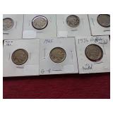 (7) Buffalo Nickels