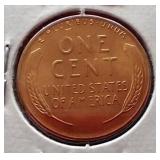 1955-S Wheat Penny - BU Red Coin With Die Errors
